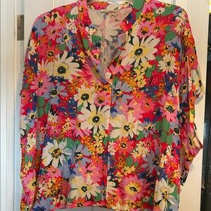 JODIFL bright, vibrant, beautiful vacation blouse